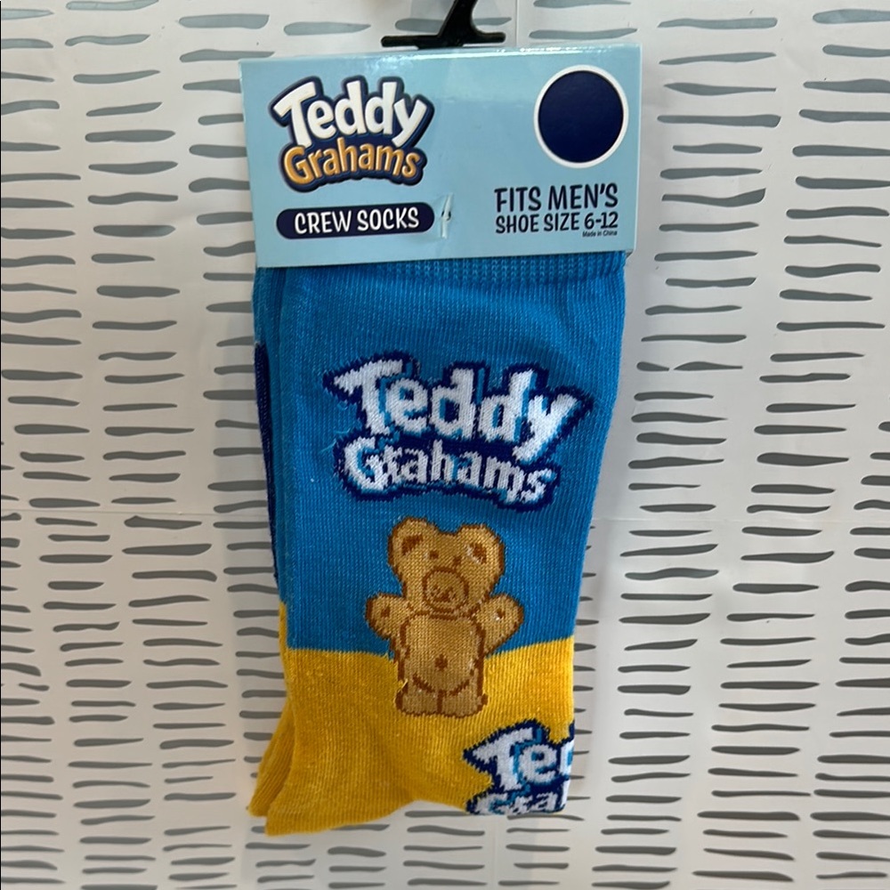 Men's Teddy Grahams Crew Socks - size 6-12
